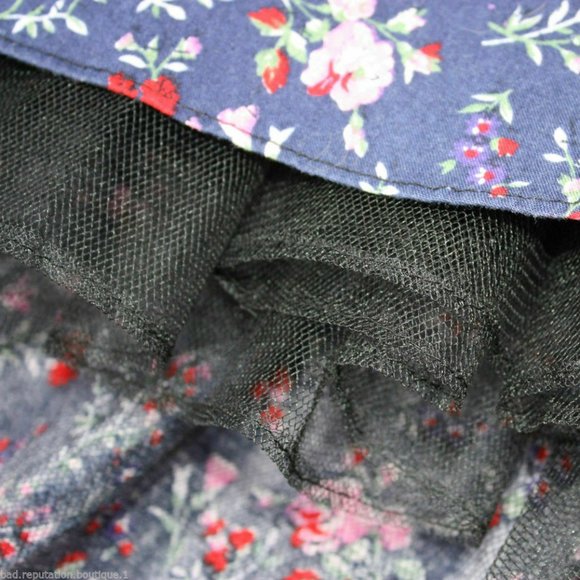 Sz 7/8 Roberta Rockabilly Floral Halter Dress Sweetheart - Picture 5 of 7